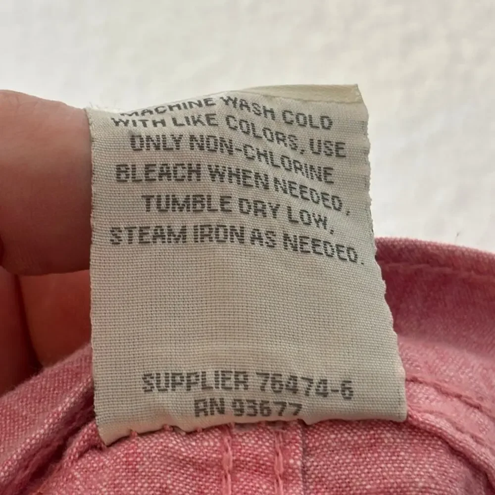 St. John's Bay Men's Size 44 Cotton Linen Blend Pink Flat Front Chino Shorts